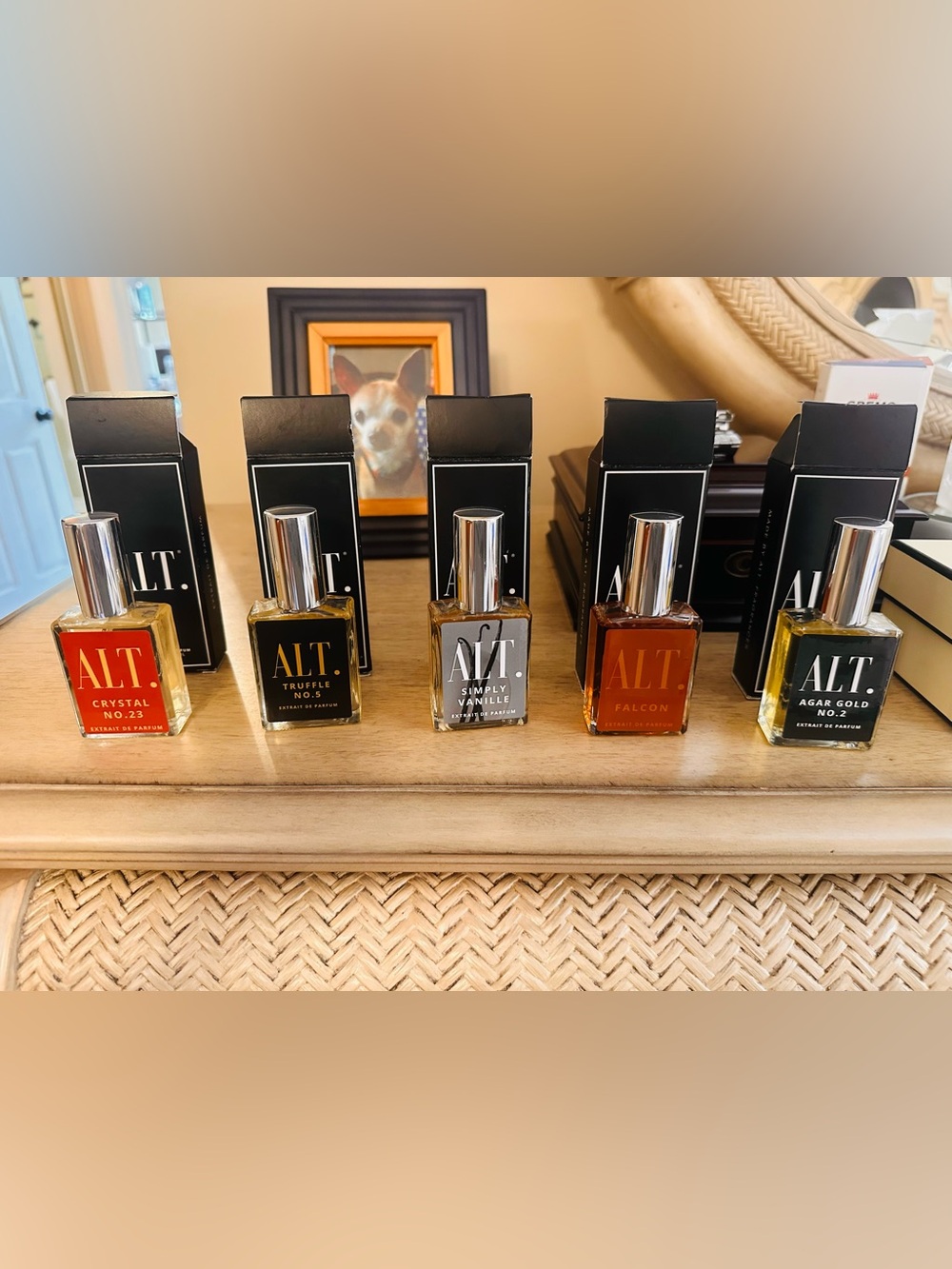 ALT. Truffle No.5 black orchid baccarat Vanille  Extrait de Parfum Set of 5